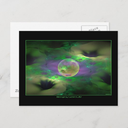 groen leven briefkaart (Voorkant / Achterkant)