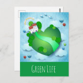 Groen leven briefkaart (Voorkant / Achterkant)