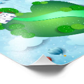 Groen leven foto afdruk (Hoek)