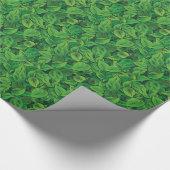 Groen leven - Groene bladeren Cadeaupapier (Hoek)