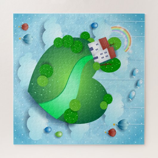 Groen leven legpuzzel (Horizontaal)