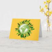 Groen leven: Onze Groene Aarde Kaart (Gele Bloem)