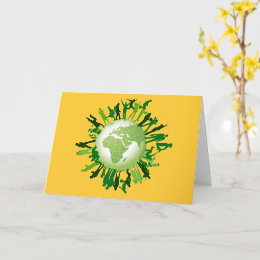 Groen leven: Onze Groene Aarde Kaart (Gele Bloem)