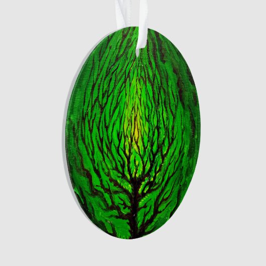 Groen leven ornament (voorkant)