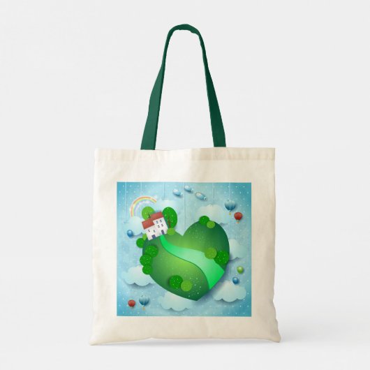 Groen leven tote bag (Achterkant)