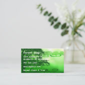 Groen leven visitekaartje (Staand voorkant)