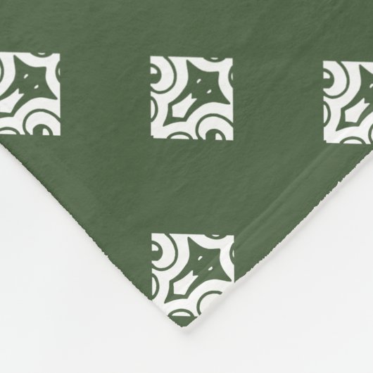 Groen | LEVENDE LEVENS HIER | Stijlvol  Fleece Deken (Hoek)