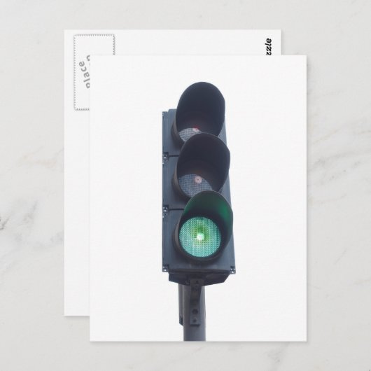 Groen licht briefkaart (Voorkant / Achterkant)