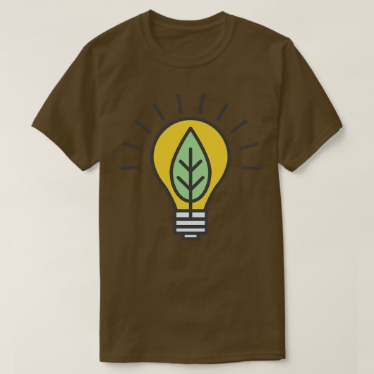Groen licht Milieu Pictogram T-shirt (Design voorkant)