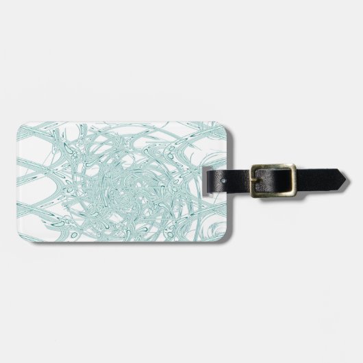 Groen licht ontwerp op wit bagagelabel (Voorkant horizontaal)