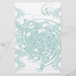 Groen licht ontwerp op wit briefpapier