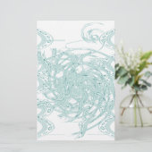 Groen licht ontwerp op wit briefpapier (Staand voorkant)