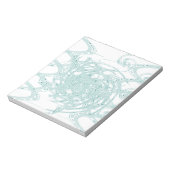 Groen licht ontwerp op wit notitieblok (Linkerzijde)