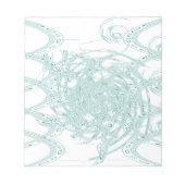 Groen licht ontwerp op wit notitieblok (Voorkant)