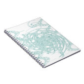 Groen licht ontwerp op wit notitieboek (Rechterzijde)