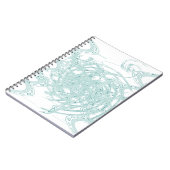 Groen licht ontwerp op wit notitieboek (Linkerzijde)