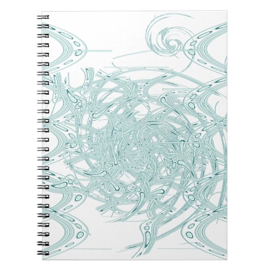 Groen licht ontwerp op wit notitieboek (Voorkant)