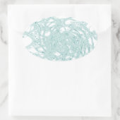 Groen licht ontwerp op wit ovale sticker (Tas)