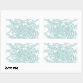 Groen licht ontwerp op wit rechthoekige sticker (Vel)