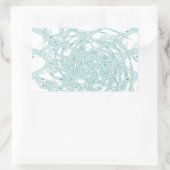 Groen licht ontwerp op wit rechthoekige sticker (Tas)