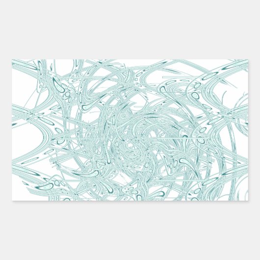 Groen licht ontwerp op wit rechthoekige sticker (Voorkant)