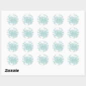 Groen licht ontwerp op wit ronde sticker (Vel)