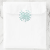 Groen licht ontwerp op wit ronde sticker (Tas)