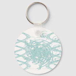 Groen licht ontwerp op wit sleutelhanger