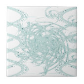 Groen licht ontwerp op wit tegeltje (Voorkant)