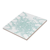 Groen licht ontwerp op wit tegeltje (Zijkant)