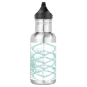 Groen licht ontwerp op wit waterfles (Rechts)