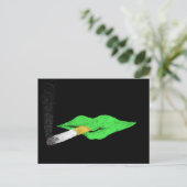 Groen licht roken briefkaart (Staand voorkant)