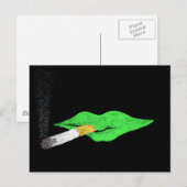 Groen licht roken briefkaart (Voorkant / Achterkant)