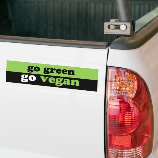 groen licht voor vegan bumpersticker (Op Truck)