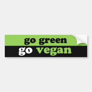 groen licht voor vegan bumpersticker