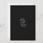 Groen Licht Zwart En Wit Proefdinermaal Kaart (Achterkant)