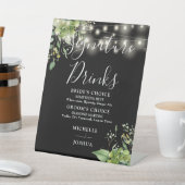 Groen licht zwart-wit handtekening Drinken Reclamebord Met Voetstuk (Insitu)