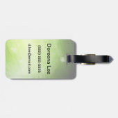 Groen lichtontwerp in hi-tech stijl bagagelabel (Achterkant horizontaal)