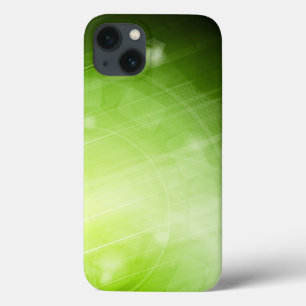 Groen lichtontwerp in hi-tech stijl iPhone 13 hoesje