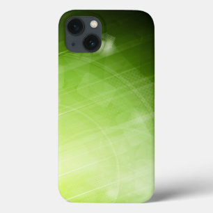 Groen lichtontwerp in hi-tech stijl iPhone 13 hoesje