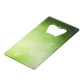 Groen lichtontwerp in hi-tech stijl creditkaart flessenopener (Achterkant Gekanteld)