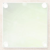 Groen lichtontwerp in hi-tech stijl glazen onderzetter (Achterkant)