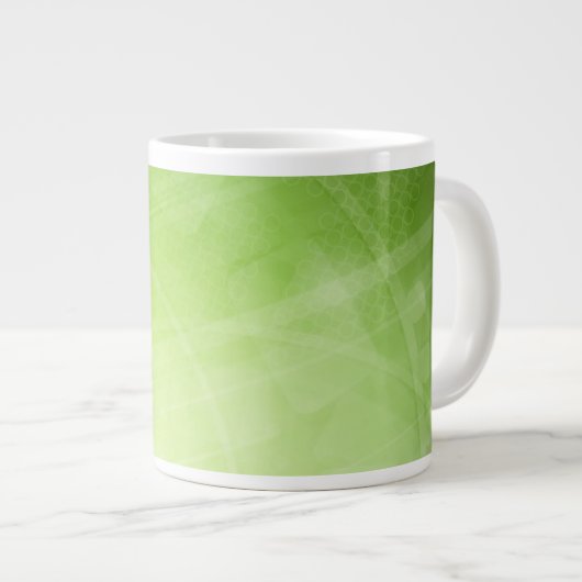 Groen lichtontwerp in hi-tech stijl grote koffiekop (Voorkant rechts)