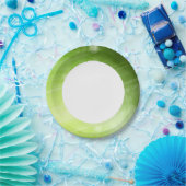 Groen lichtontwerp in hi-tech stijl papieren bordje (Feest)