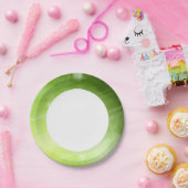 Groen lichtontwerp in hi-tech stijl papieren bordje (Feest)