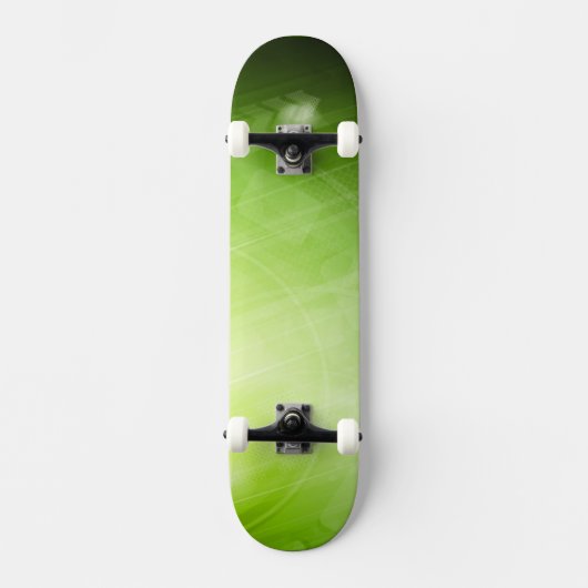 Groen lichtontwerp in hi-tech stijl persoonlijk skateboard (Voorkant)