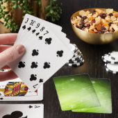Groen lichtontwerp in hi-tech stijl pokerkaarten (Insitu)