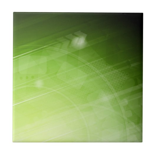 Groen lichtontwerp in hi-tech stijl tegeltje (Voorkant)