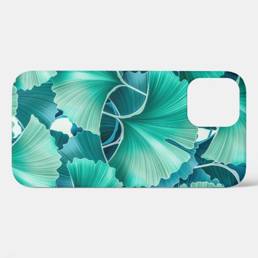 Groen lichtpatroon van biloba Case-Mate iPhone case (Achterkant (horizontaal))