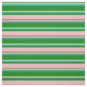 Groen, lichtroze, Turquoise & Zee Green Pattern Stof (Swatch)